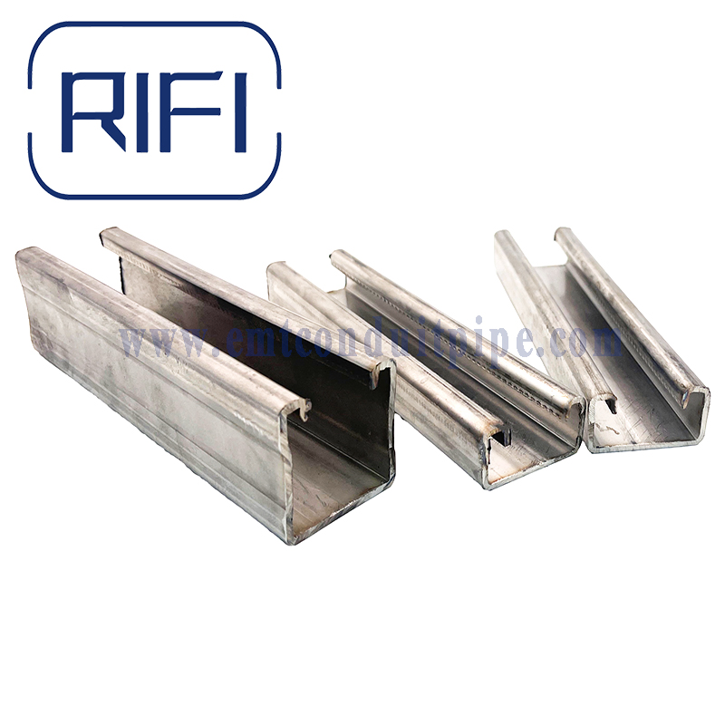 Stainless Steel SS304 SS316 41X41 & 41X21 & 41X62 Strut Steel Unistrut Channel