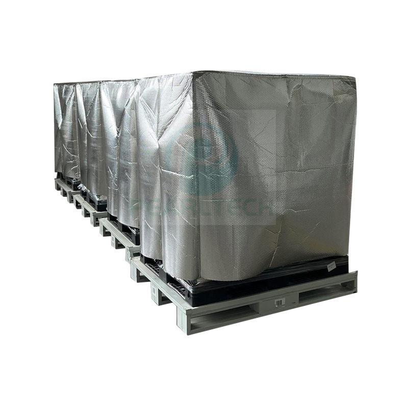 Moisture-Proof Bubble Composite Aluminum Metallised Pet for Thermal Tray Pallet Cover to Cold Chain Transport