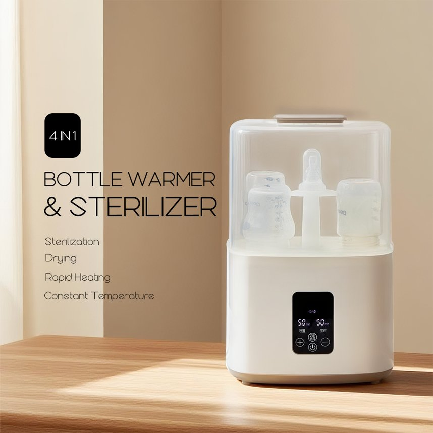 Smart Baby Bottle Steam Sterilizer and Dryer with LED Display