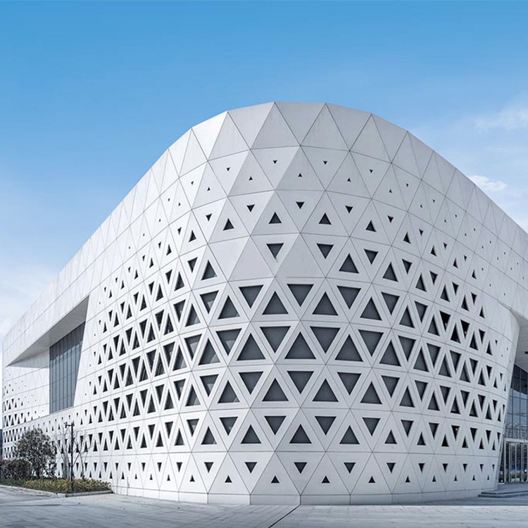 Custom Interior Outdoor Perforated CNC Carving Aluminum Facade
