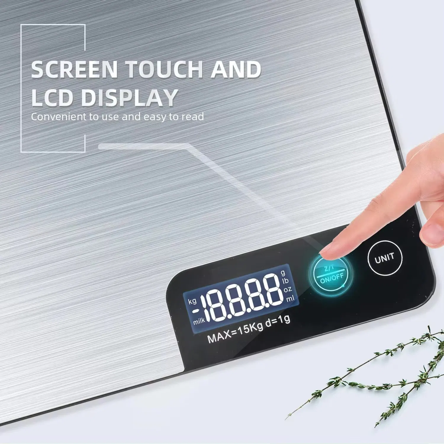 Кухонные весы электронные высокоточные 15 кг