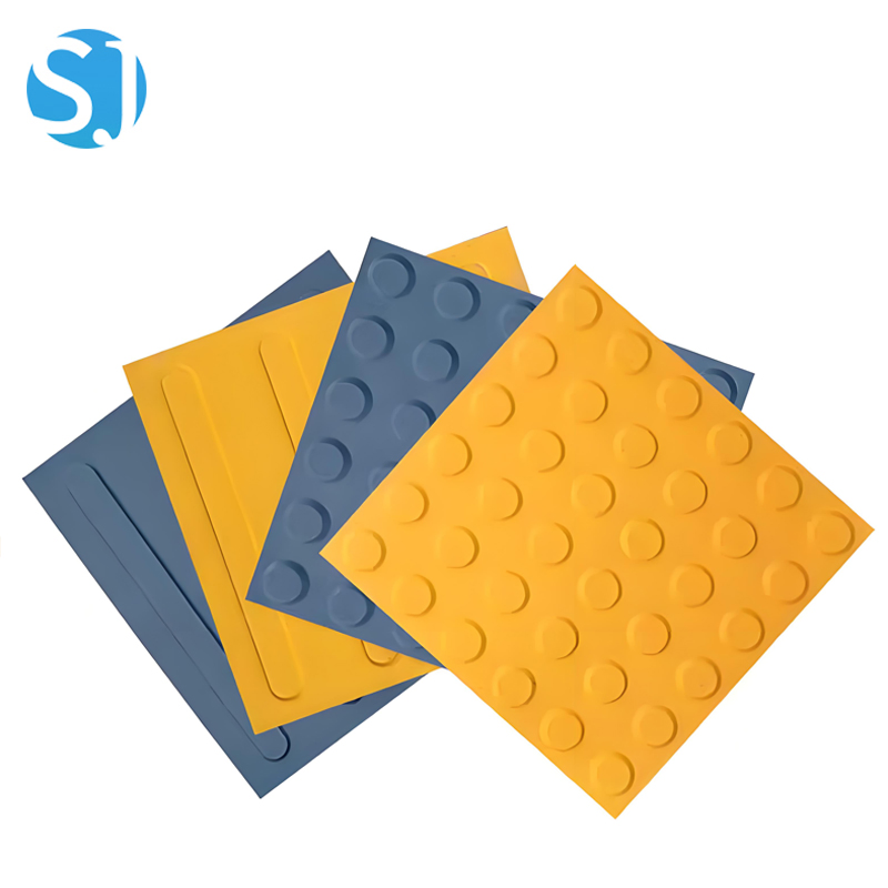 Self Adhesive PVC Tactile Paving Tile Non Slip Tgsi Detectable Warning Ground Surface Indicator