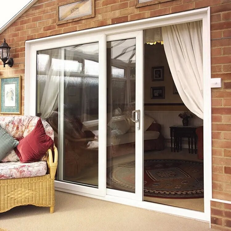 High Quality Double Glazed Sliding UPVC Doors with Triple Glass
