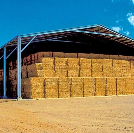 Durable Hot DIP Galvanized Steel Dog Hay Shed Structure for Outdoor Use