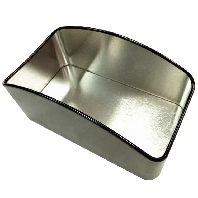 Promotional Tinplate Customized Printing Embossed Logo Square Sugar Bag Holder