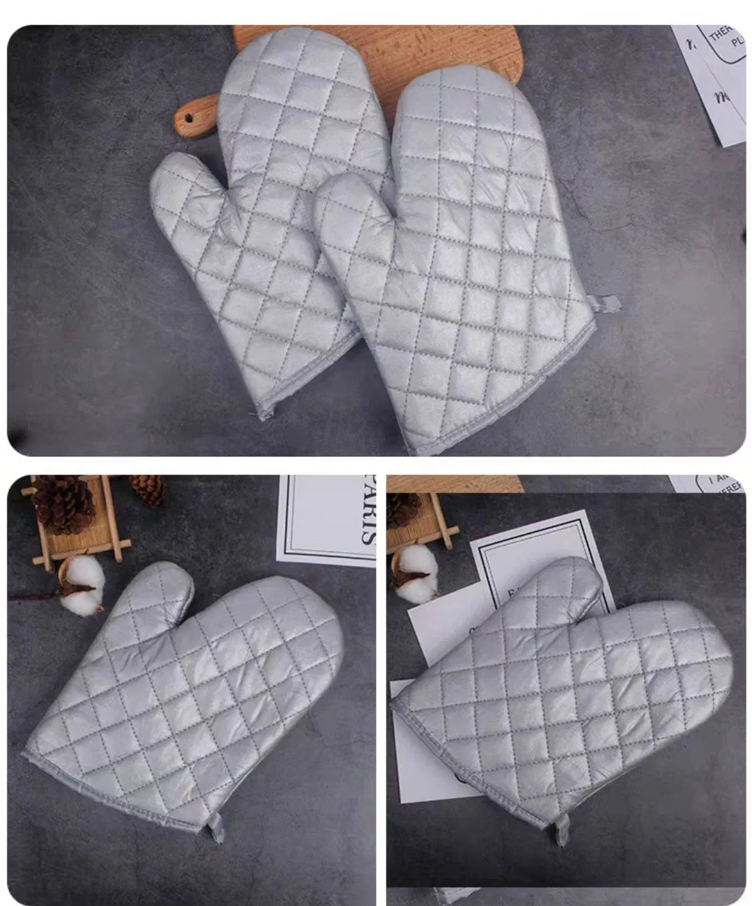 Термостойкие перчатки для духовки и микроволновки