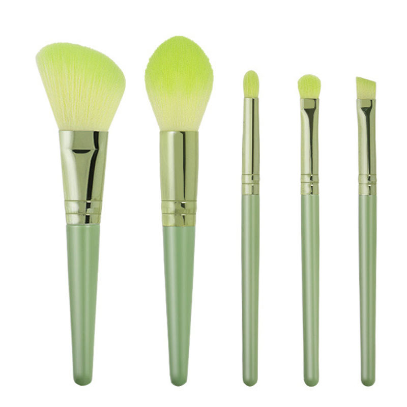 5PCS Travel Brush Set Makeup Brush with Wallet Box