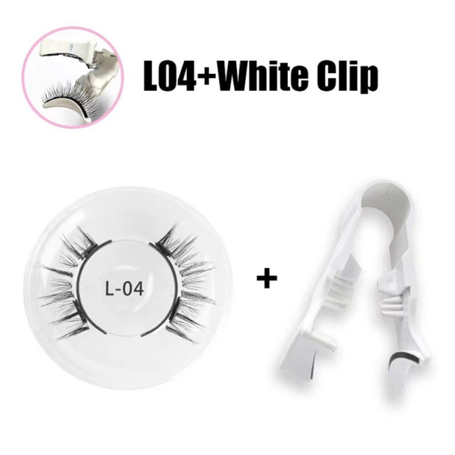 Magnetic Non-Adhesive with Clip Pair for Reusable Magnetic False Eyelashes Set