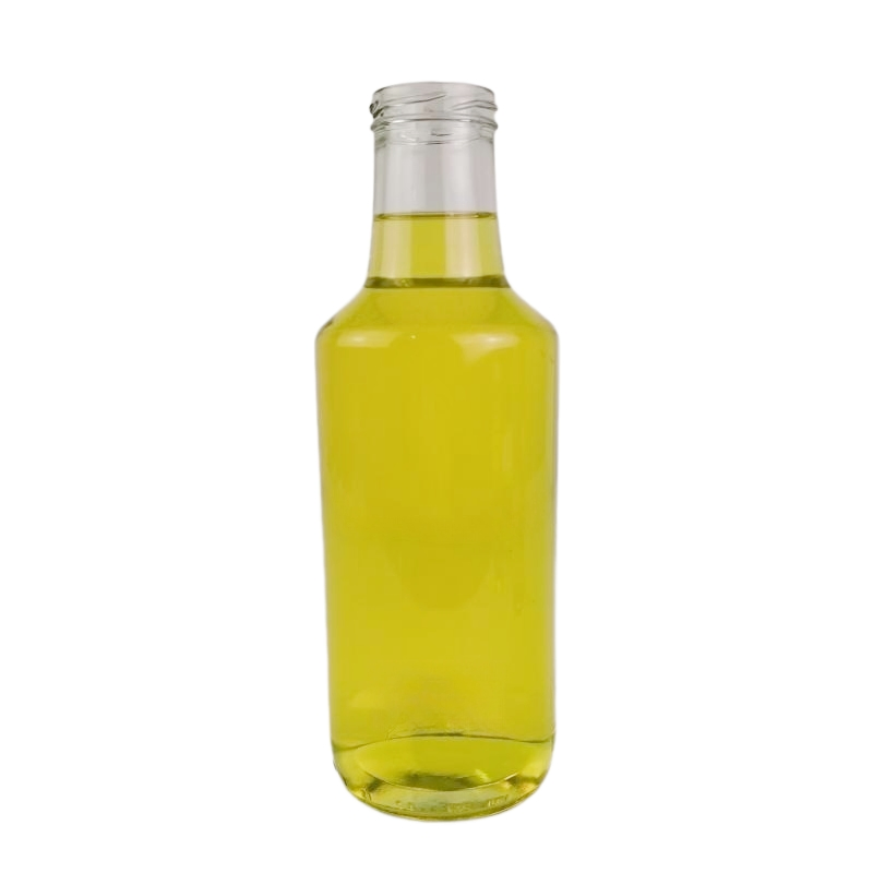 Clear 250ml Juice Bottle Drinking Glass Bottles with Metal Lid