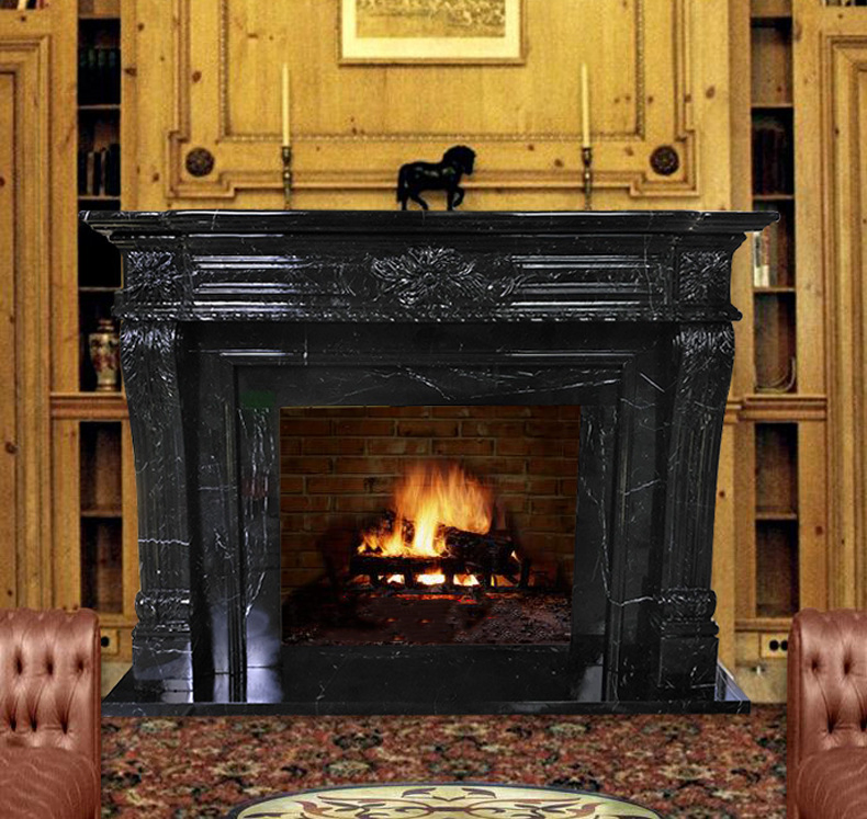 Chinese Wholesale Marble Fireplace Mantle Fireplace Surround