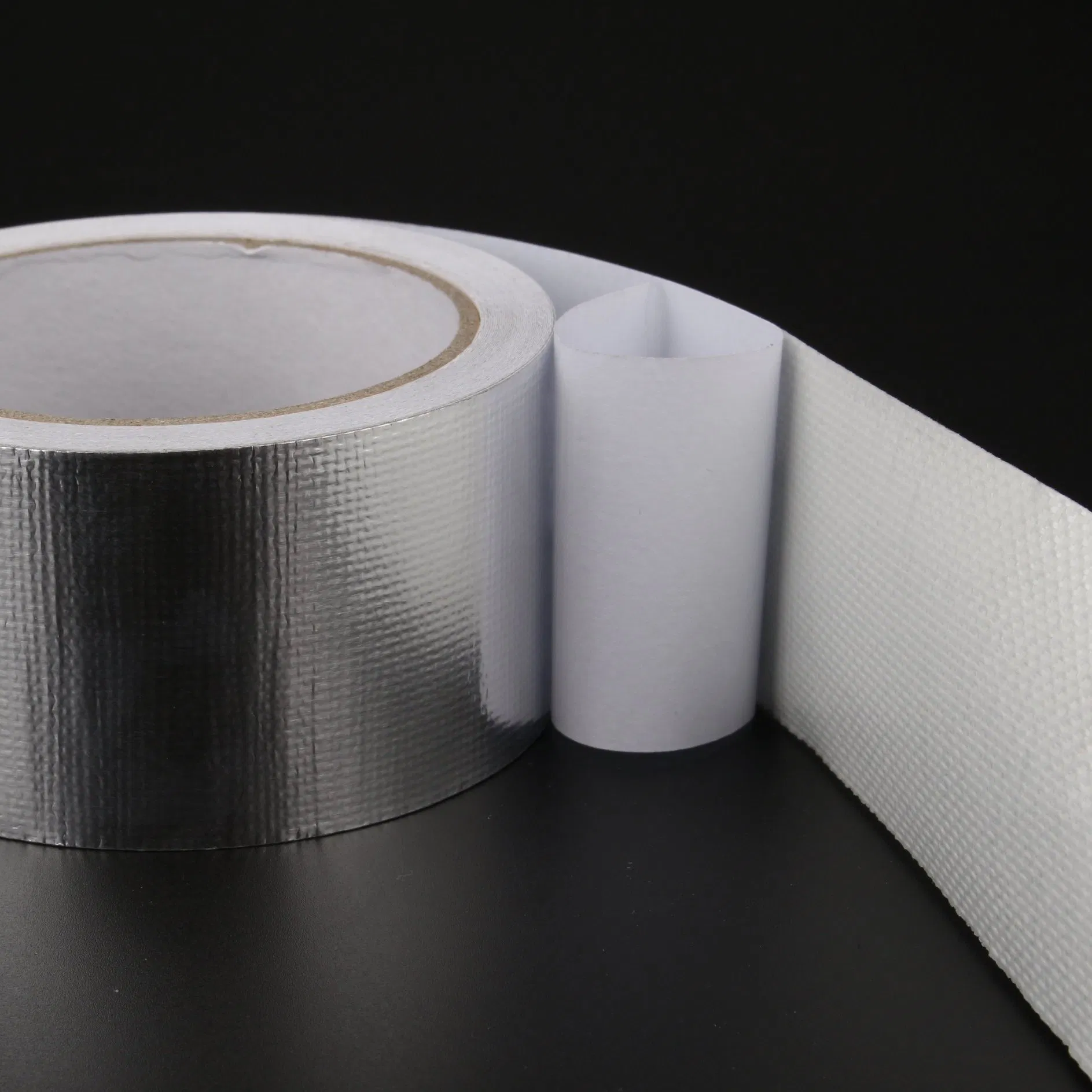 Cinta Termica De Aluminio Jumbo Roll Fiber Glass Aluminium Alu Foil Tape