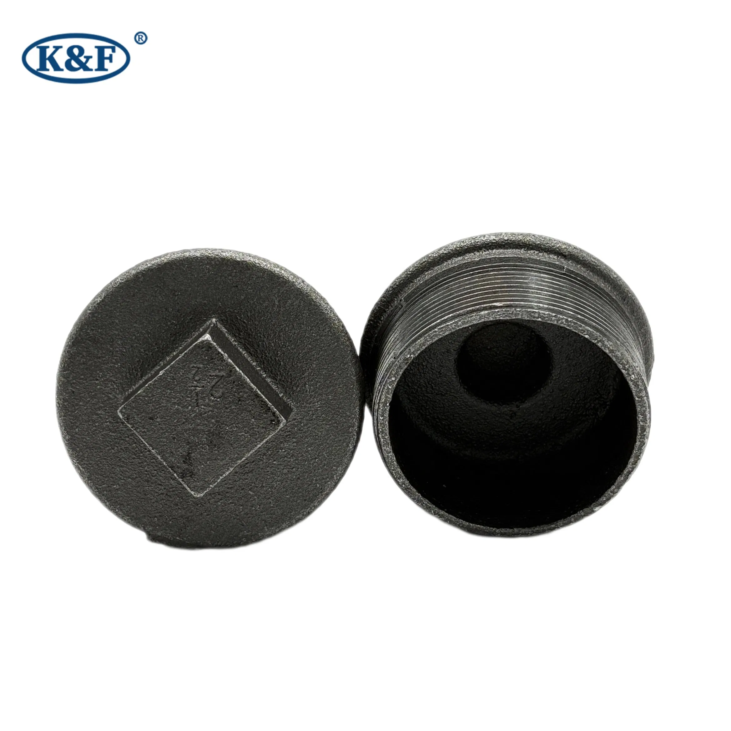 Kanaifu Malleable Iron Pipe Fitting Cap Connector for Water System FM UL