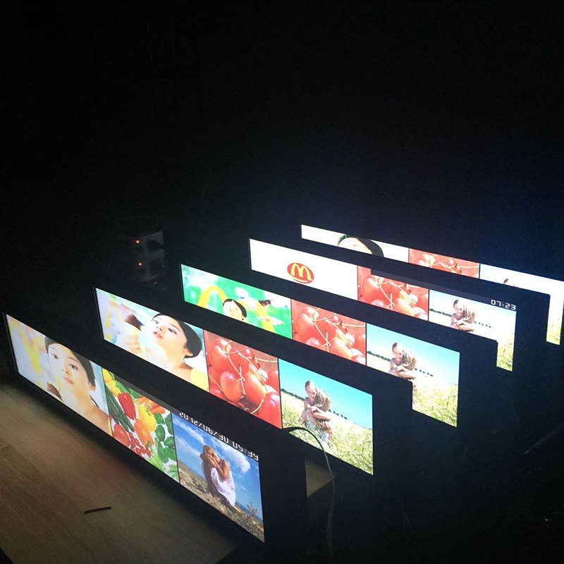 Stretched Bar LCD Display Ultra Wide Shelf Edge Digital Signage Strip Screen