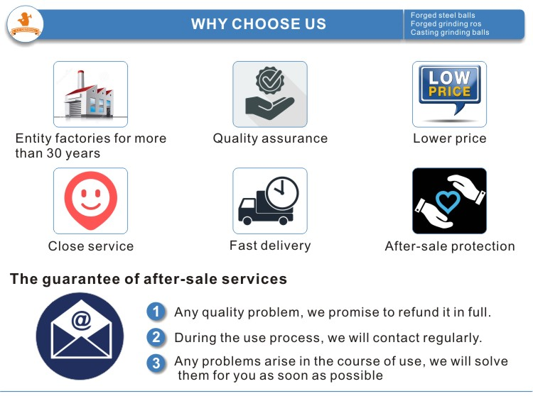 Кованые мелющие стержни для шаровых мельниц