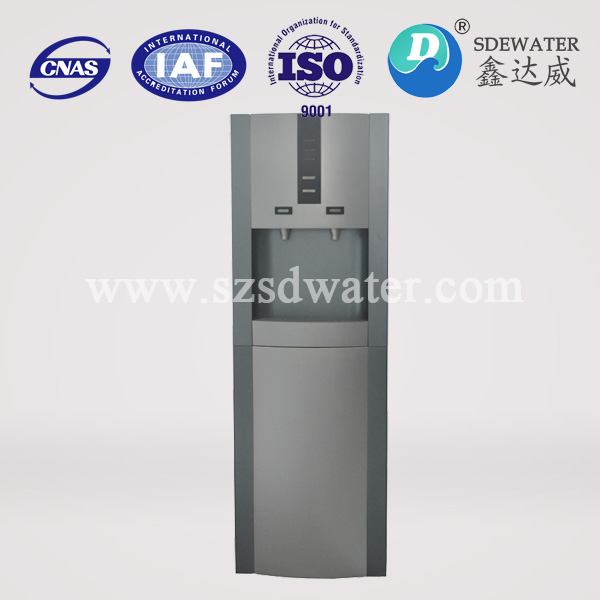 Silver Color Compressor Cooling Reverse Osmosis Automatic Hot Cold Water Dispenser