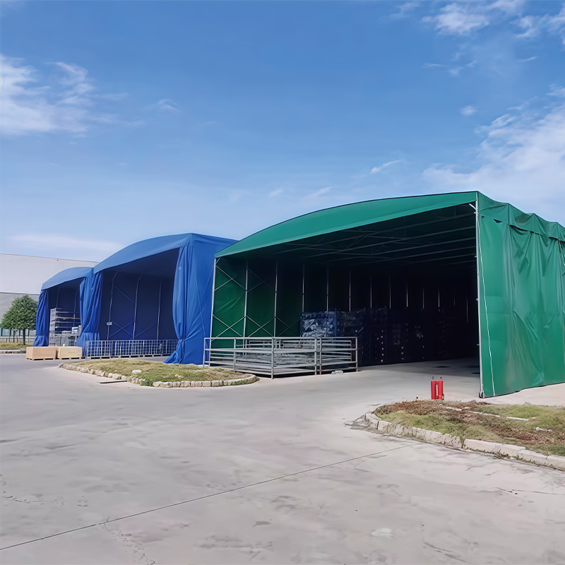 Industrial Use Telescopic Awning PVC Push - Pull Canopy