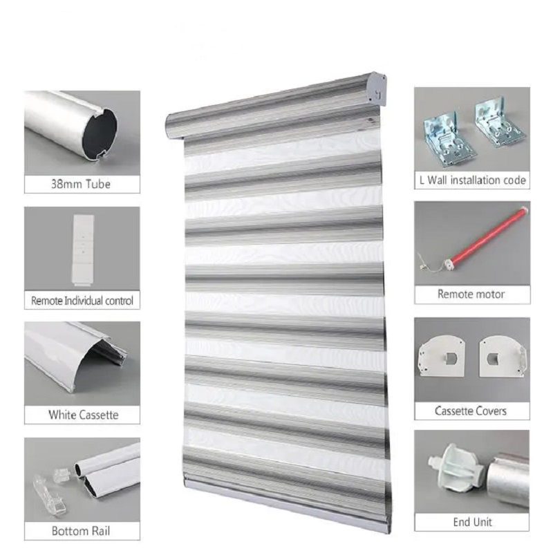 Casual Light Filtering Dual Shades/Day and Night Blind/ Zebra Blind/Dual Blind