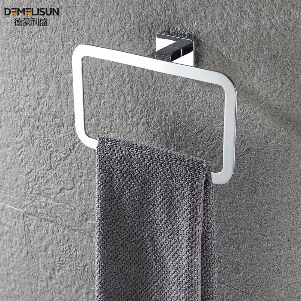 Precision Casting Bathroom Accessories Rectangle Shaped Towel Ring for Home