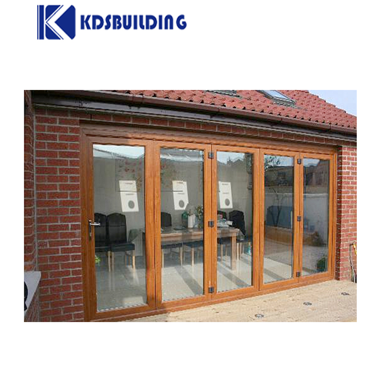 Kdsbuilding Home Bifold Simple Design Custom Interior Plexiglass Curved Glass Wooden Fold Door