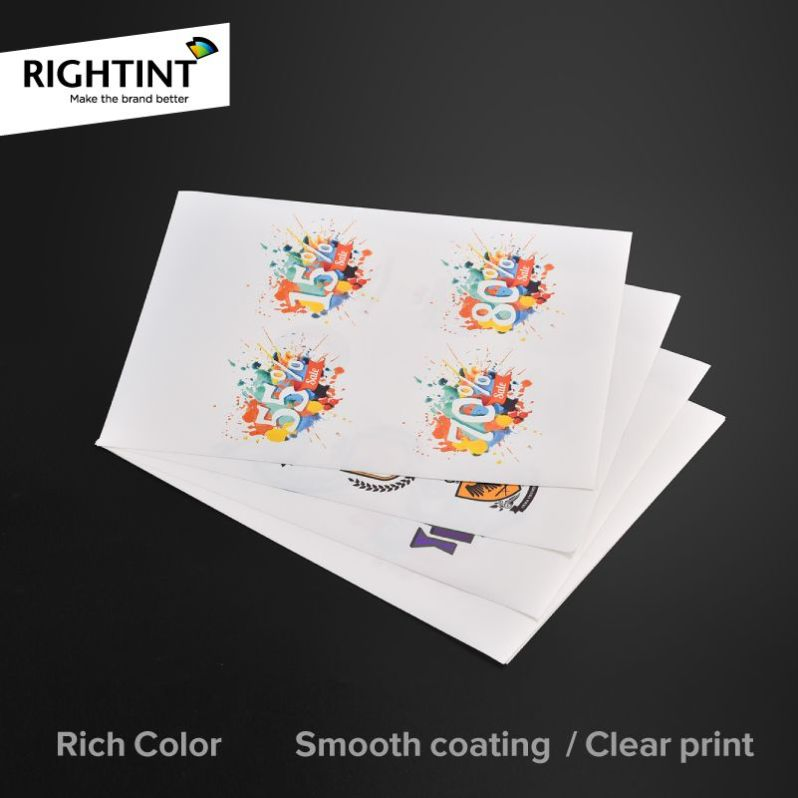 Food Label Opaque Rightint Carton Pet Vinyl Self Adhesive Paper