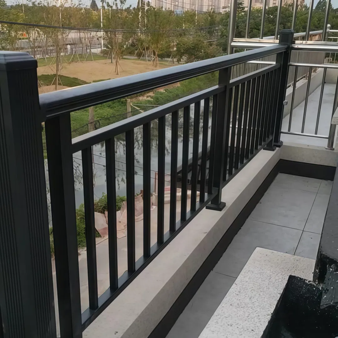 Aluminum Vertical Bar Railing Balcony Fence with Quick-Connect Technology for Large-Scale Architectural Project Efficiency