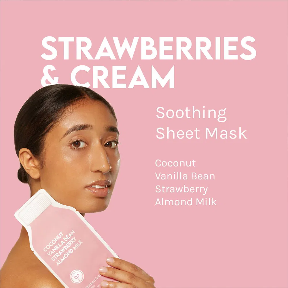 Korean Whitening Moisturizing Sheet Grapefruit Rose Watermelon Beauty Face Masks Private Label Skin Care Facial Mask