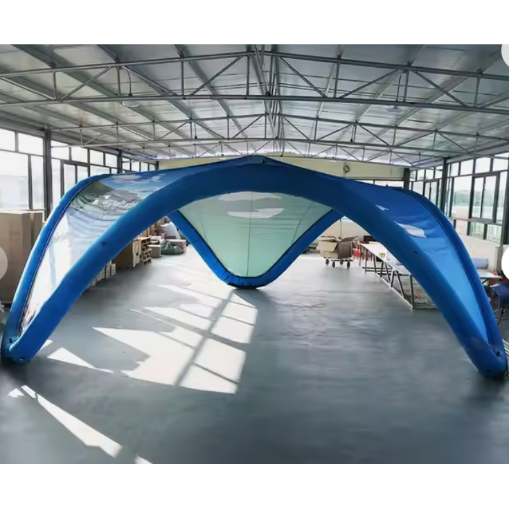 Custom Printed Logo Advertising 20ft Inflatables Sealed V Tent Big Gazebo V-wing Canopy for Outdoor Event