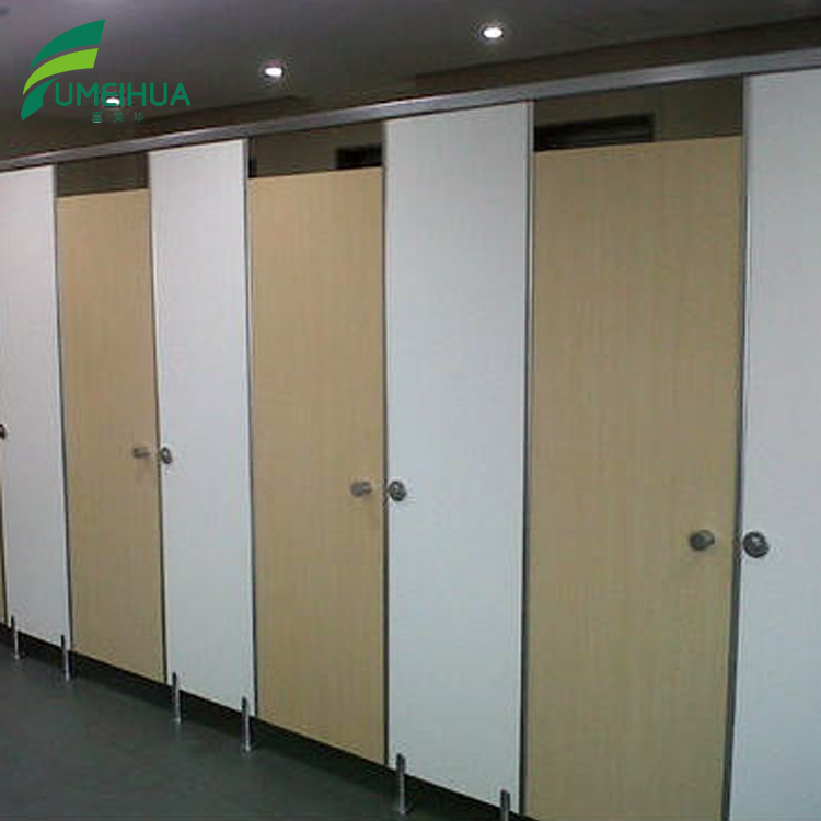12mm Thickness Customized Size Toilet Cubicle Nylon Door Lock Toilet Partition Boards