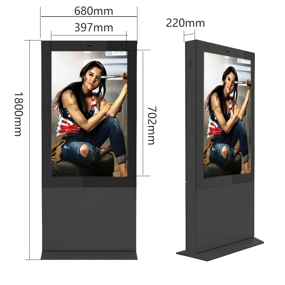47 Inch Floor Standing Outdoor Waterproof LCD Digital Signage