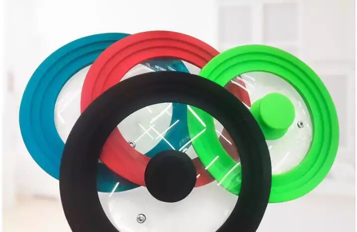 Round Tempered Silicone Glass Lid Glass Cover