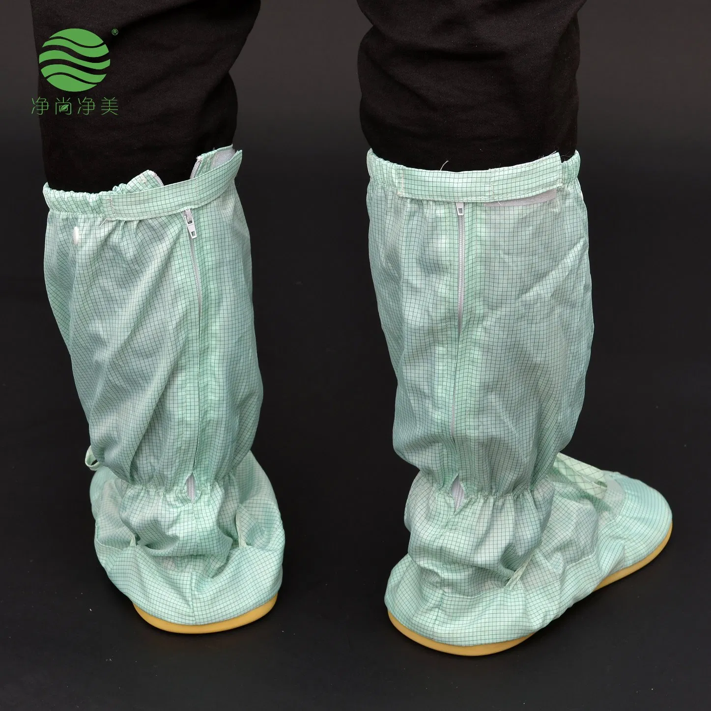 Reusable Antistatic Shoe Covers for Biopharmaceutical Industry with Rubber Sole
