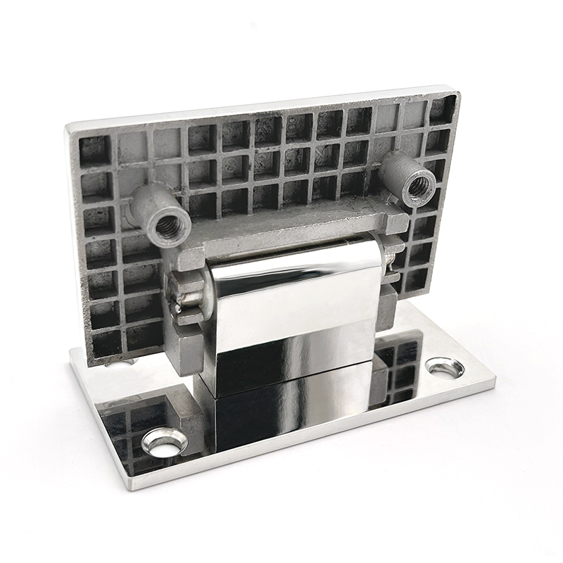 Custom 90 Degree Shower Door Hinge Glass to Wall Stainless Steel Hinge Square Type Fixed Hinge for Bathroom Hardware