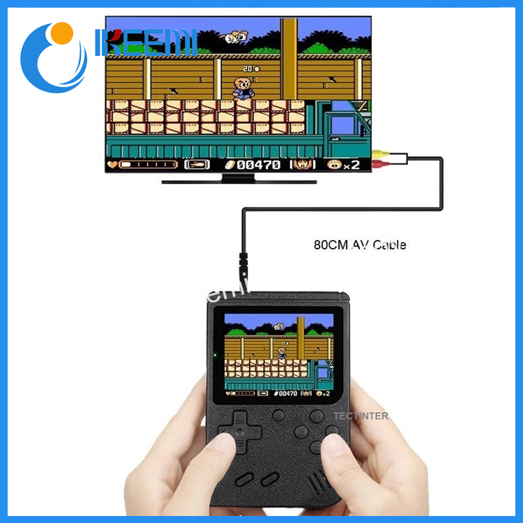 Портативная мини-консоль 8-bit с 400 играми, 3 дюйма