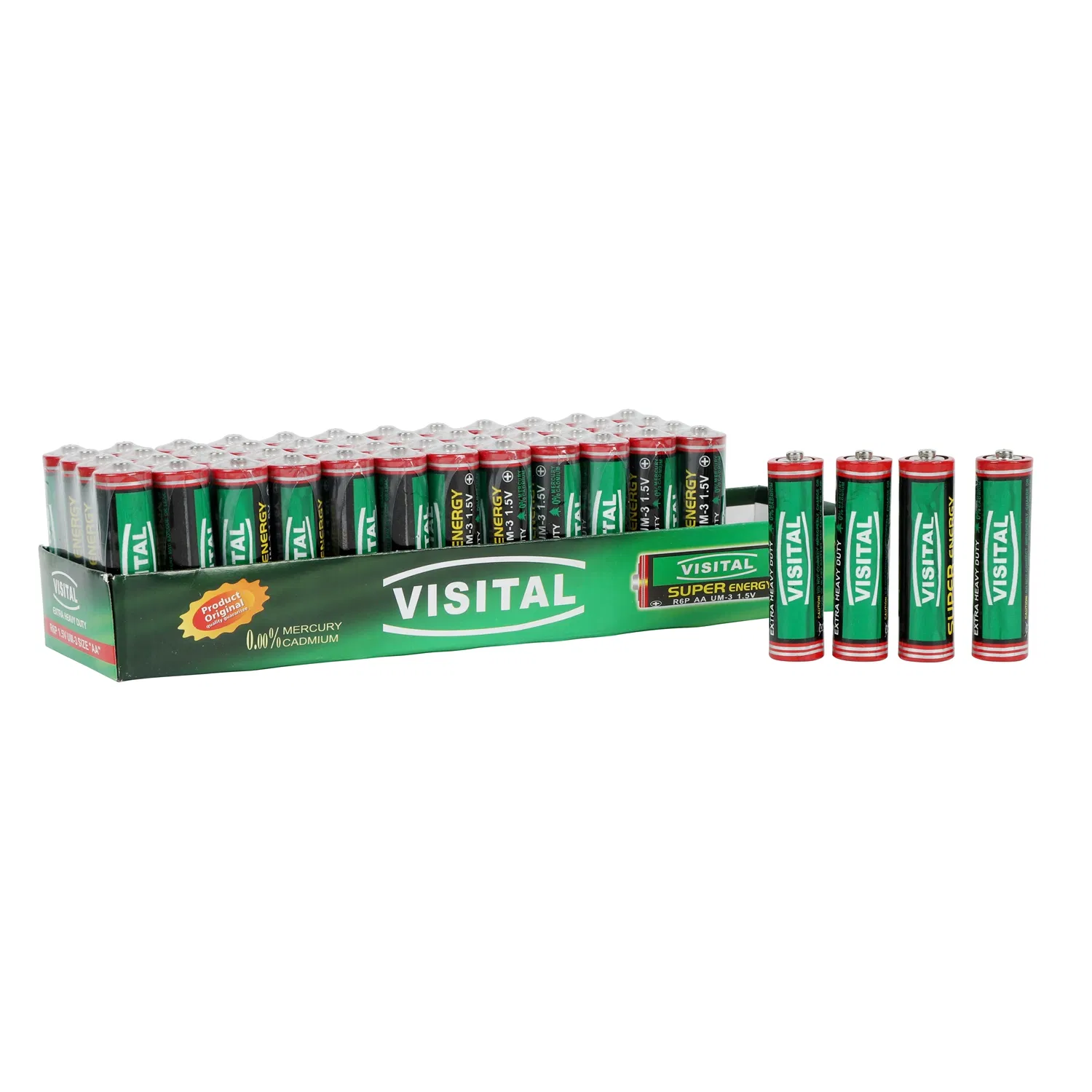 Батарейки R6 AA Visital Zinc Carbon, оптом