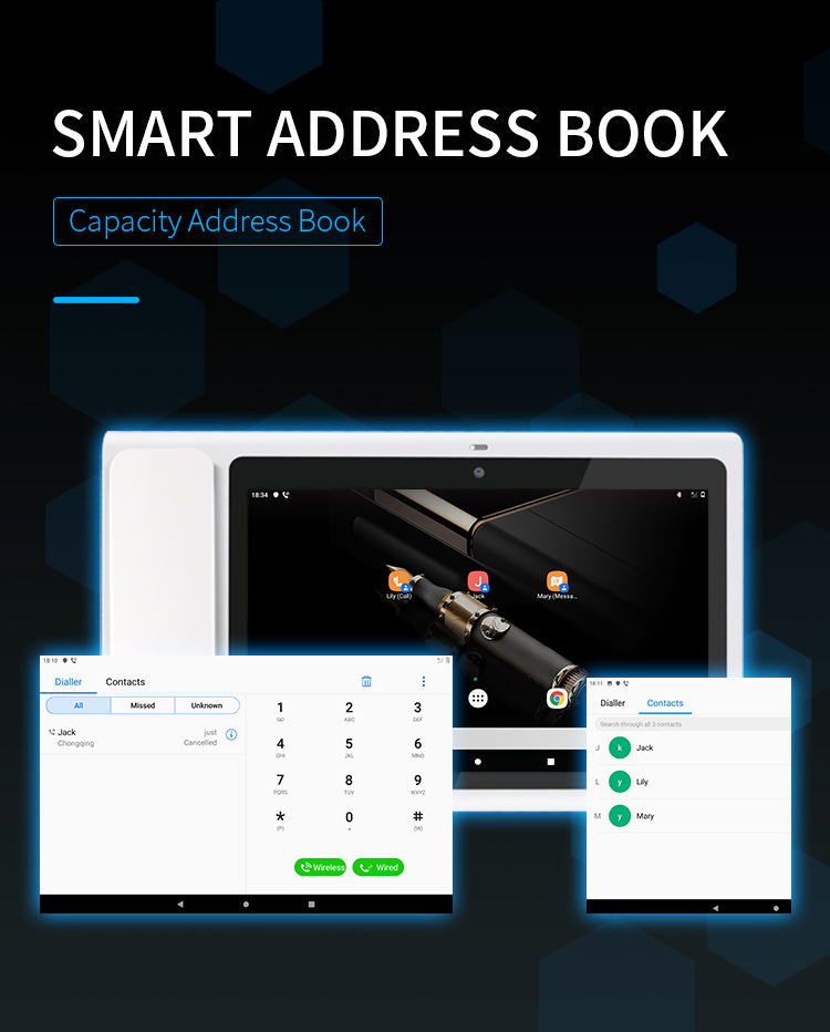 4G видеотелефон Android с Bluetooth 5.0 и PSTN