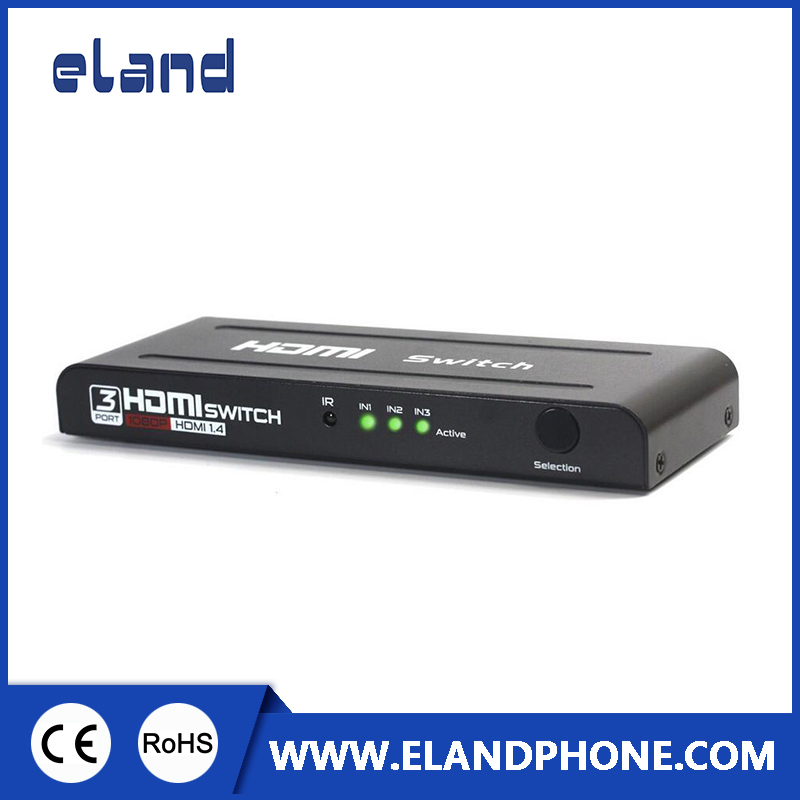 HDMI-коммутатор 3x1, 1080P, с пультом