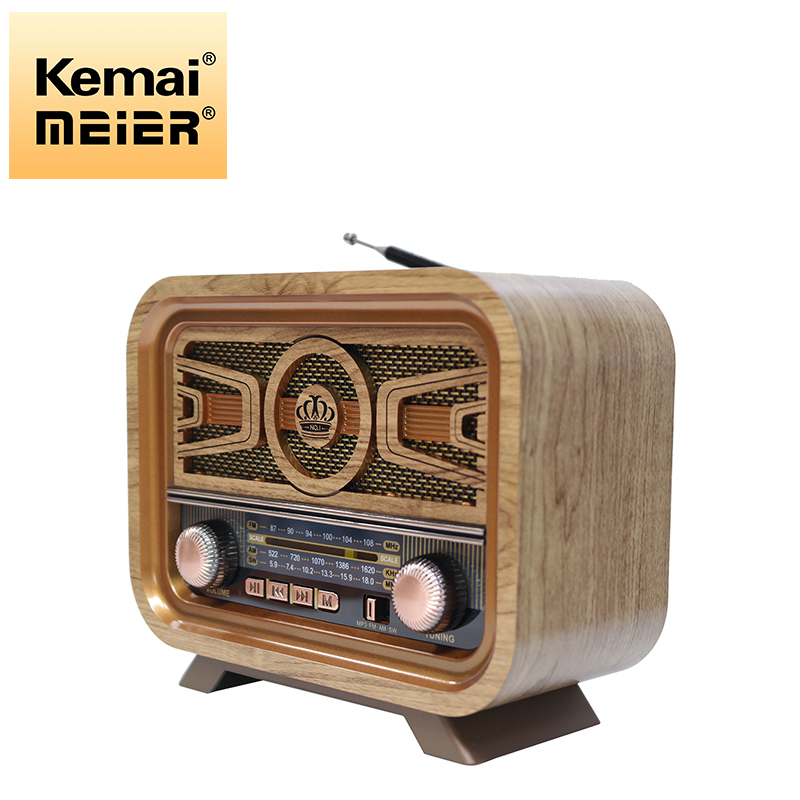 Hot Sale Portable Shortwave Retro Radio Rechargeable Am FM Sw Classical Vintage Radio with Bt Speaker TF USB for Home
