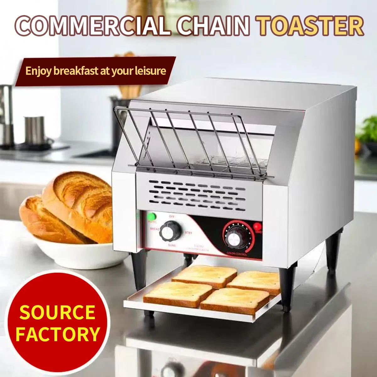 Commercial Steam Electric Bread Toaster