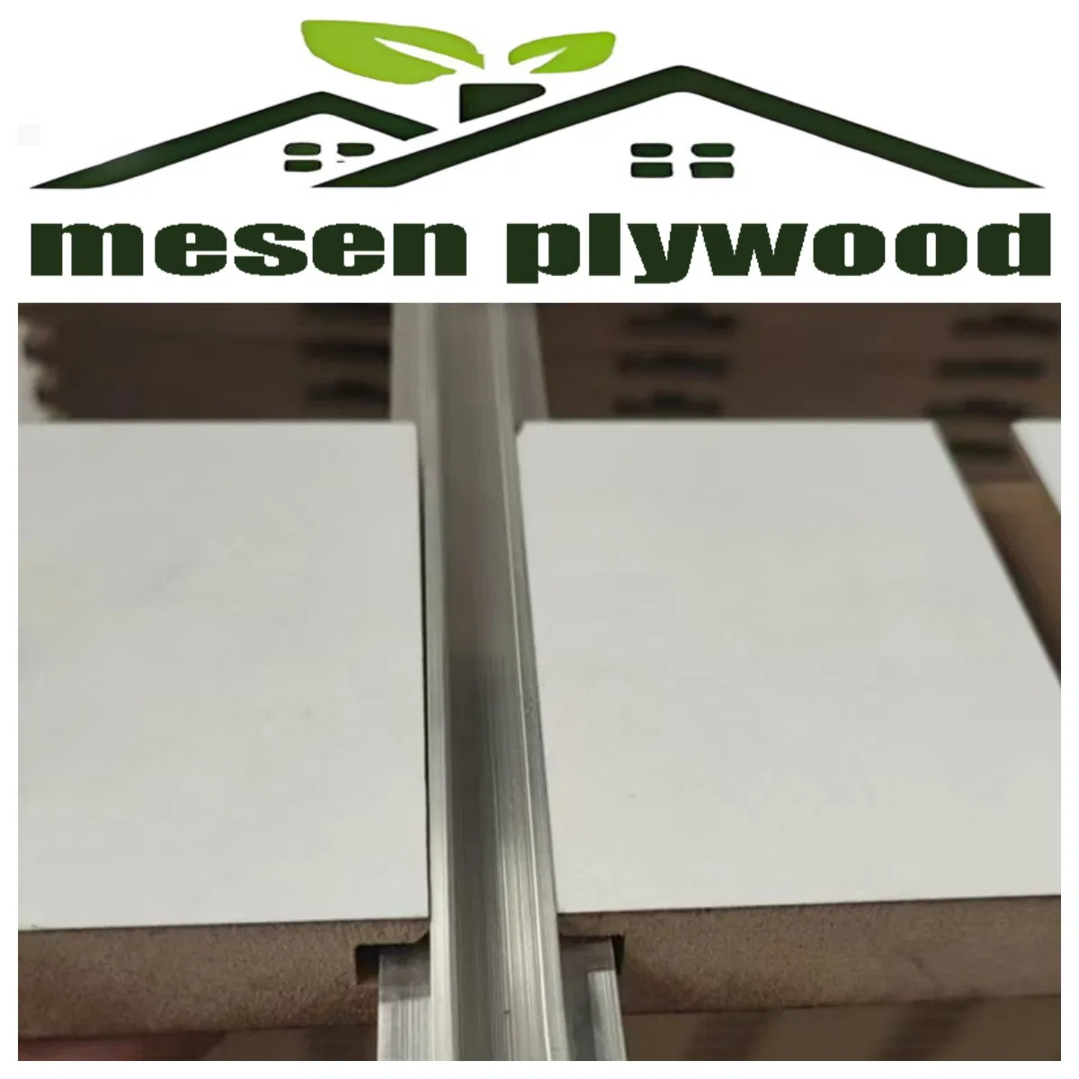 High Quality Hot Sale One Side Laminated Slotted MDF Board for Hanging