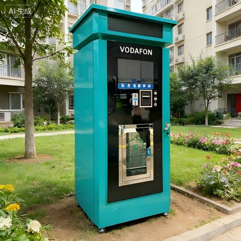 RO Reverse Osmosis 24-Hour Water Dispenser Machine with Unmanned Self Service and Cold Water, Adopting High-Quality RO Membrane