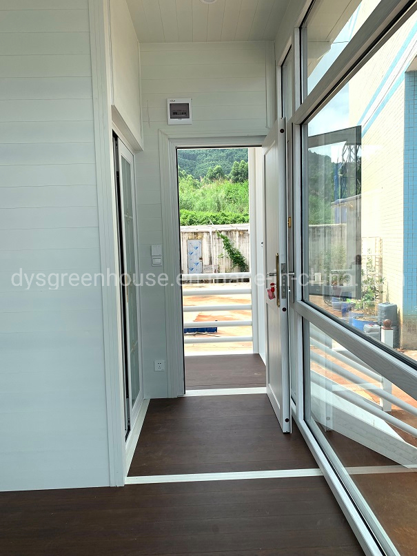 Dys Garden Aluminum Structure Sunroom, Recreation House with Tempered Glass