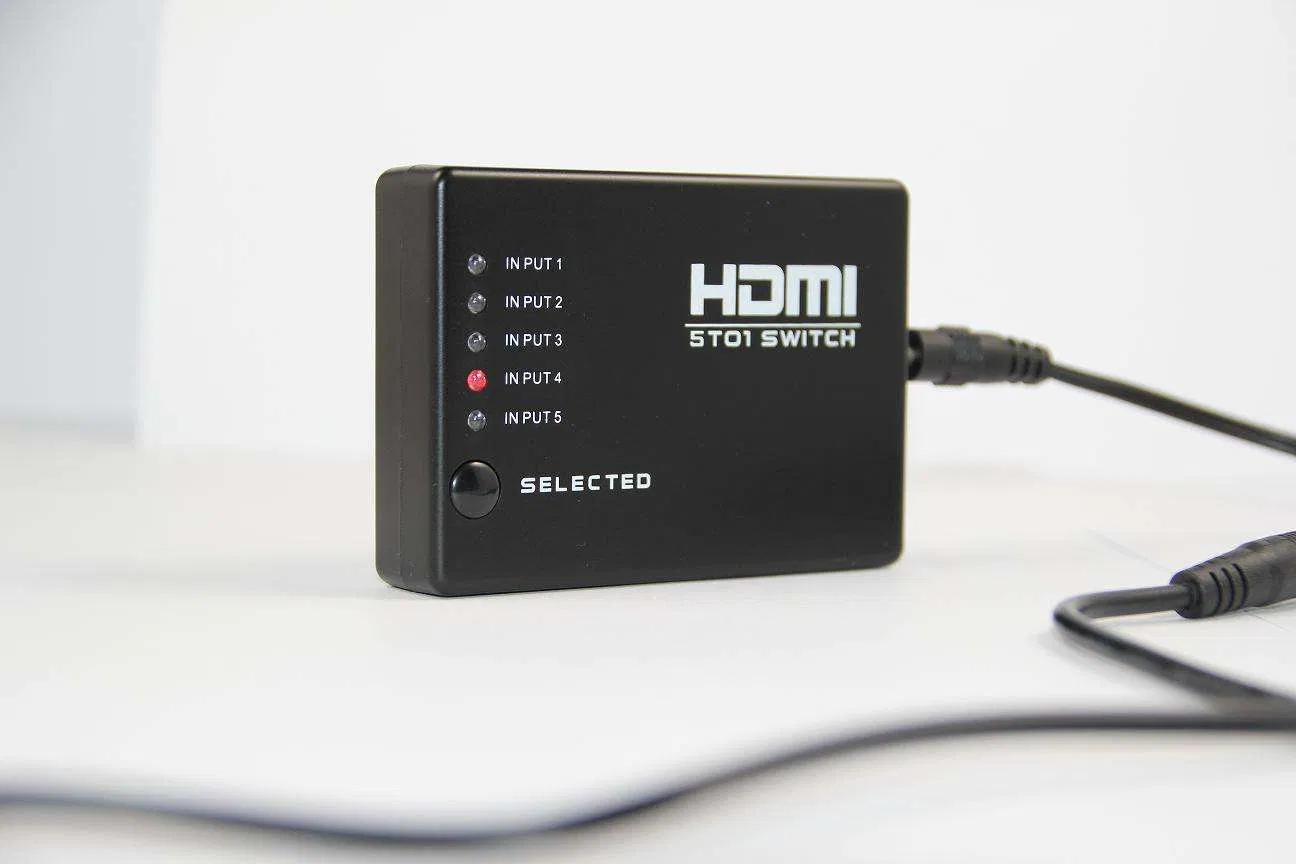 5-Port HDMI Switcher with 1080P Resolution and Remote Control