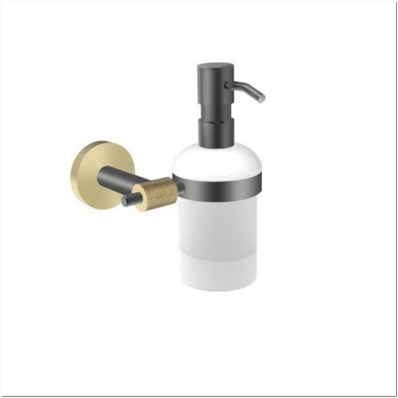 Stainless Steel Soap Dispenser and Holder Set Leak-Proof Liquid Soap Container System