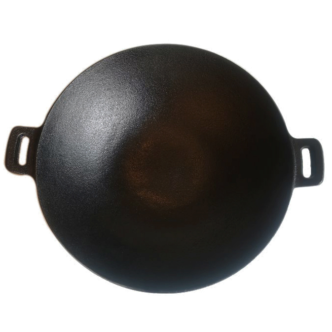 Customize OEM Enamel Cast Iron Wok 11.8" 14.5" BSCI, LFGB China Factory