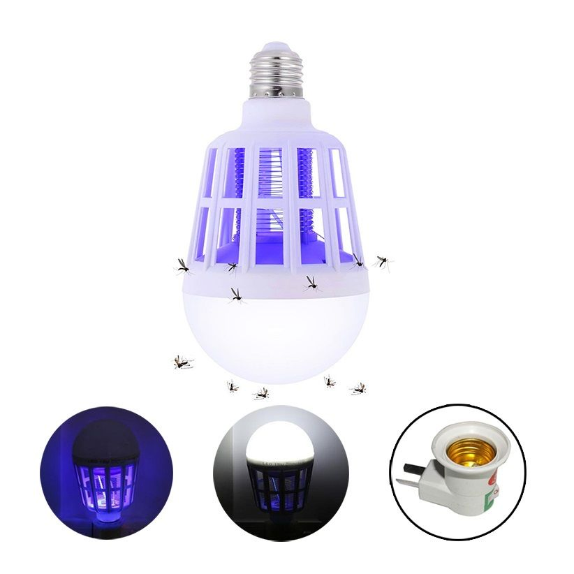 UV Electronic Mosquito Killer 2 in 1 LED Bulb