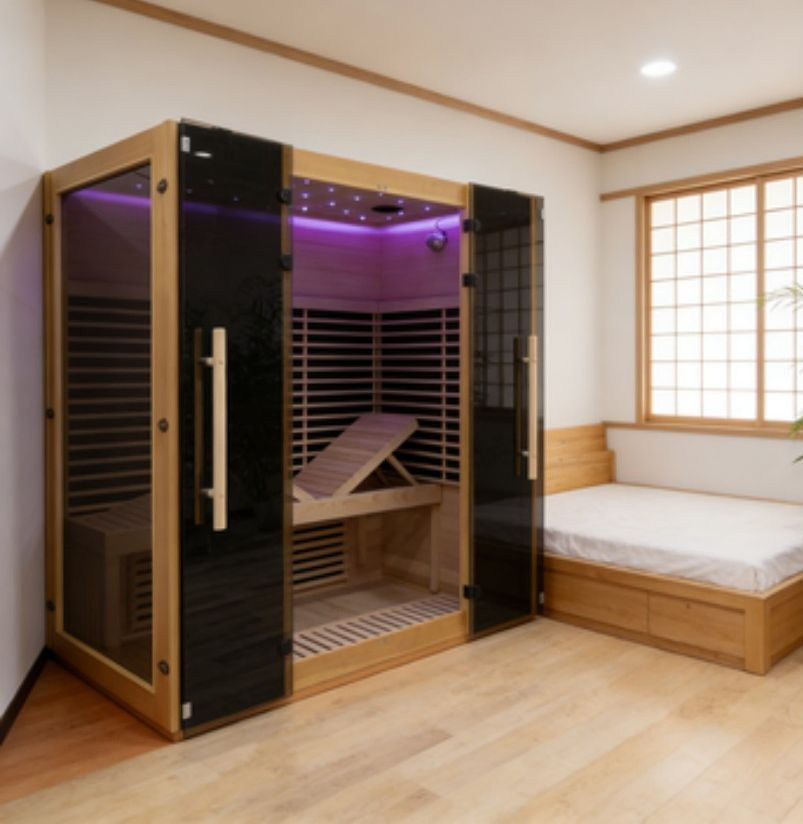 Инфракрасная сауна на 4 человек, углеродное волокно