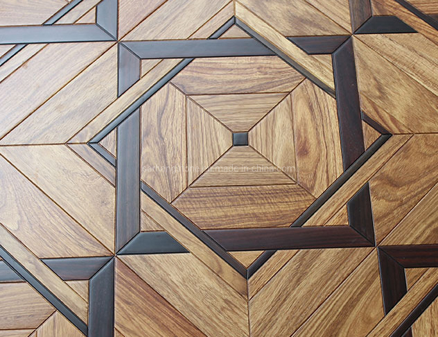 Художественный паркет с узором инкрустации