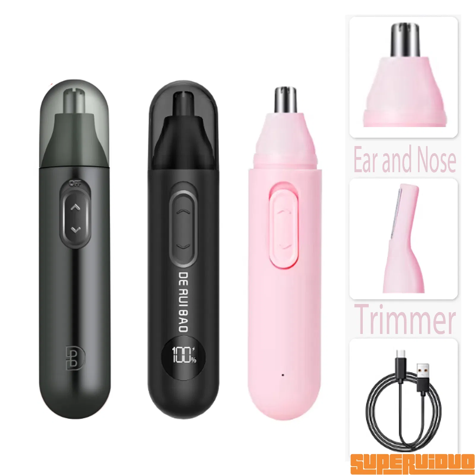 Anti-Rust Stainless Steel Shaving Component Nose Hair Trimmer