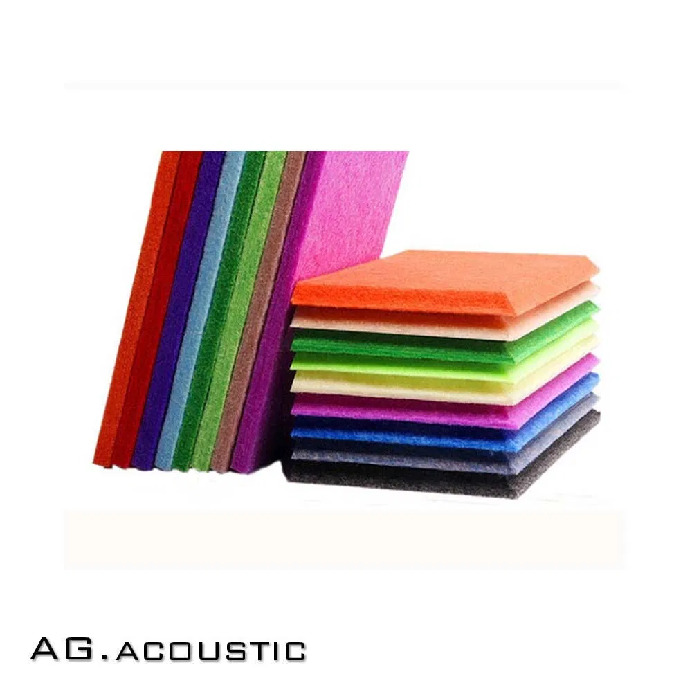 AG. Acoustic Sound Absorbing Material Thickness 24mm Polyester Fibre Pet Acoustic Panel for Auditorium