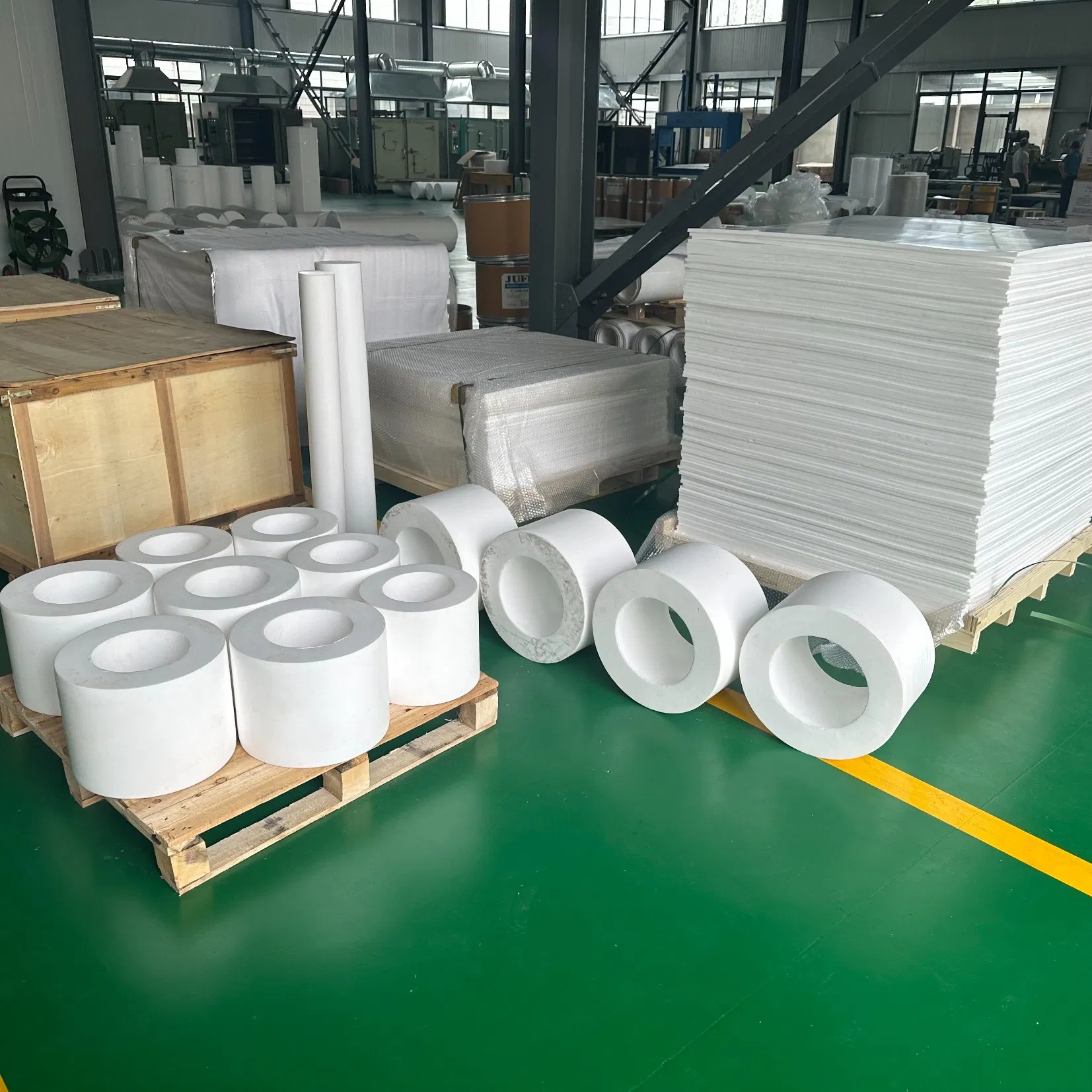 Factory 100% Virgin Skiving Molded PTFE/F4 Plate Plastic Sheet